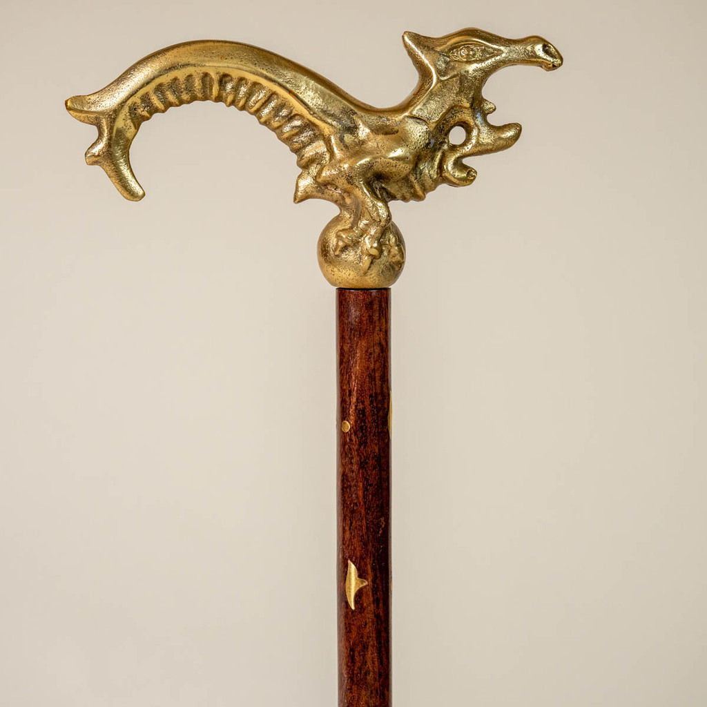 gold colored handle